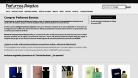 What Perfumesyregalos.com website looked like in 2022 (1 year ago)