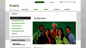 What Publixstockholder.com website looked like in 2022 (1 year ago)