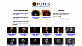What Potus.com website looked like in 2022 (1 year ago)