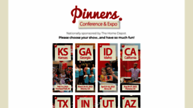 What Pinnersconference.com website looked like in 2022 (1 year ago)