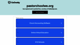 What Pastorchoolwe.org website looked like in 2022 (1 year ago)