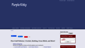 What Purplekittyyarns.com website looked like in 2022 (1 year ago)