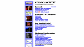 What Panspermia.org website looked like in 2022 (1 year ago)
