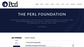 What Perlfoundation.org website looked like in 2022 (1 year ago)