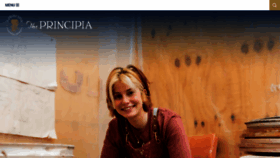 What Principia.edu website looked like in 2022 (1 year ago)