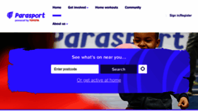 What Parasport.org.uk website looked like in 2022 (1 year ago)