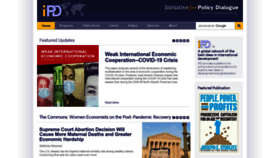 What Policydialogue.org website looked like in 2022 (1 year ago)