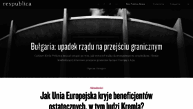 What Publica.pl website looked like in 2022 (1 year ago)