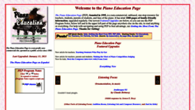 What Pianoeducation.org website looked like in 2022 (1 year ago)