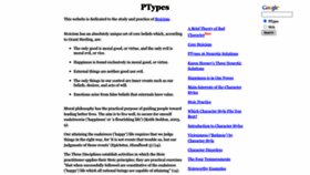 What Ptypes.com website looked like in 2022 (1 year ago)
