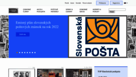 What Postoveznamky.sk website looked like in 2022 (1 year ago)