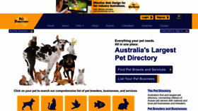 What Petdirectory.com.au website looked like in 2022 (1 year ago)