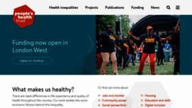 What Peopleshealthtrust.org.uk website looked like in 2022 (3 years ago)