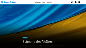 What Pragerzeitung.cz website looked like in 2022 (3 years ago)