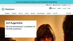 What Pfalzklinikum.de website looked like in 2022 (1 year ago)