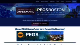 What Pegsummit.com website looked like in 2022 (1 year ago)