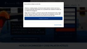 What Palafoxhoteles.com website looked like in 2022 (1 year ago)
