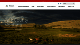 What Parkcounty.org website looked like in 2022 (1 year ago)