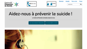 What Preventionsuicide.be website looked like in 2022 (1 year ago)
