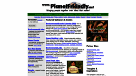 What Planetfriendly.net website looked like in 2022 (1 year ago)