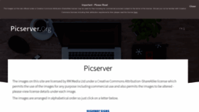 What Picserver.org website looked like in 2022 (1 year ago)