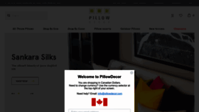 What Pillowdecor.com website looked like in 2022 (1 year ago)