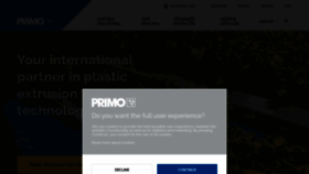 What Primo.com website looked like in 2022 (1 year ago)