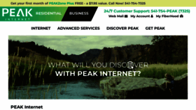 What Peak.org website looked like in 2022 (1 year ago)
