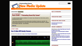 What Podcastingnews.com website looked like in 2022 (1 year ago)