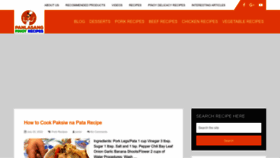 What Panlasangpinoyrecipes.com website looked like in 2022 (1 year ago)