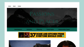 What Passionsandplaces.com website looked like in 2022 (1 year ago)