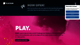 What Playdium.com website looked like in 2022 (1 year ago)