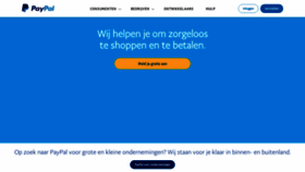 What Paypal.nl website looked like in 2022 (1 year ago)