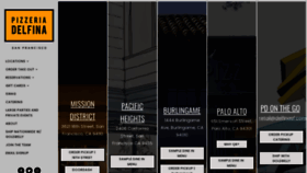 What Pizzeriadelfina.com website looked like in 2022 (2 years ago)