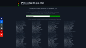 What Password-login.com website looked like in 2022 (1 year ago)