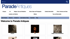 What Paradeantiques.co.uk website looked like in 2022 (1 year ago)