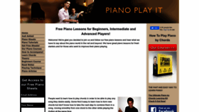 What Piano-play-it.com website looked like in 2022 (1 year ago)