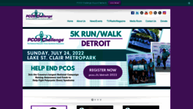 What Pcoschallenge.org website looked like in 2022 (1 year ago)
