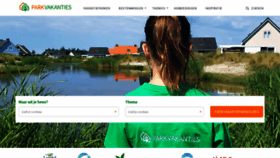 What Parkvakanties.nl website looked like in 2022 (1 year ago)