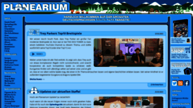 What Planearium.de website looked like in 2022 (1 year ago)