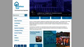 What Passivhaustrust.org.uk website looked like in 2022 (3 years ago)
