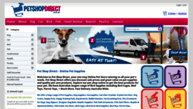 What Petshopdirect.com.au website looked like in 2022 (1 year ago)