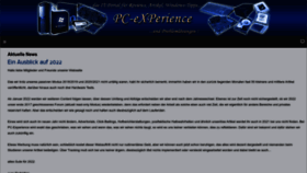 What Pc-experience.de website looked like in 2022 (1 year ago)