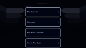 What Playmusic.org website looked like in 2022 (1 year ago)