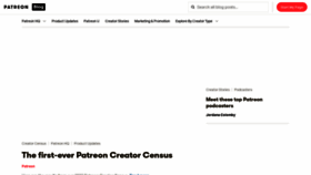 What Patreonhq.com website looked like in 2022 (1 year ago)