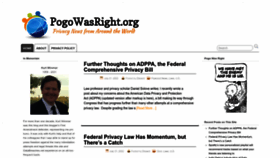 What Pogowasright.org website looked like in 2022 (1 year ago)