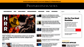 What Preparedness.news website looked like in 2022 (1 year ago)