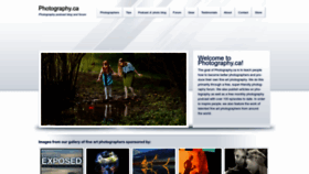 What Photography.ca website looked like in 2022 (1 year ago)