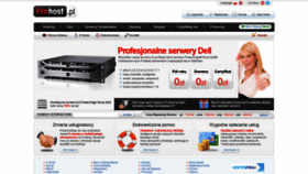 What Prohost.pl website looked like in 2022 (3 years ago)