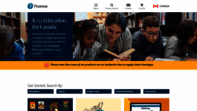 What Pearsoncanadaschool.com website looked like in 2022 (1 year ago)